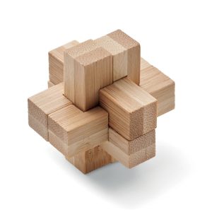 SQUARENATS bamboo brain teaser puzzle